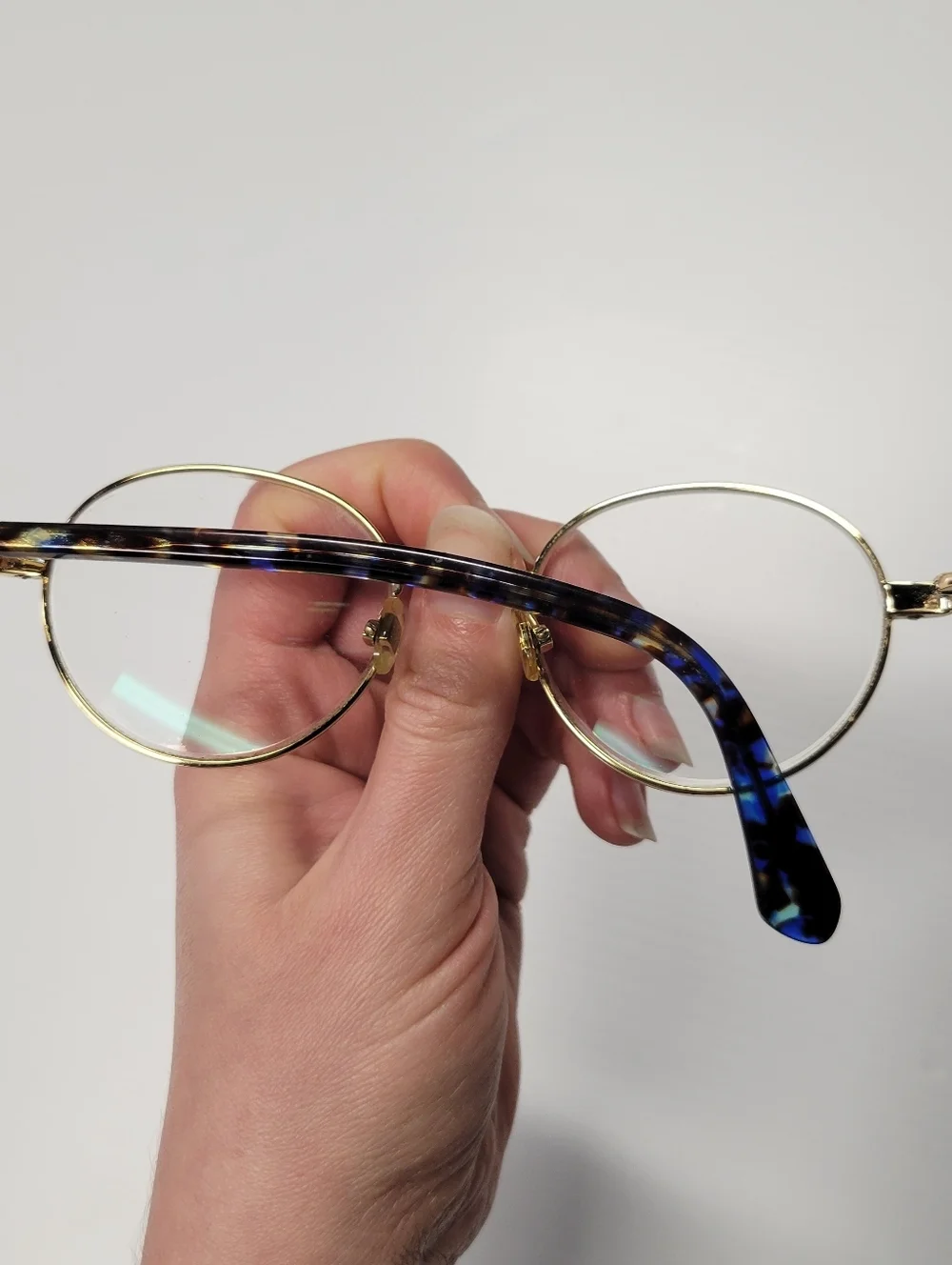 Kate Spade Marciann Eyeglasses Blue Gold Frames